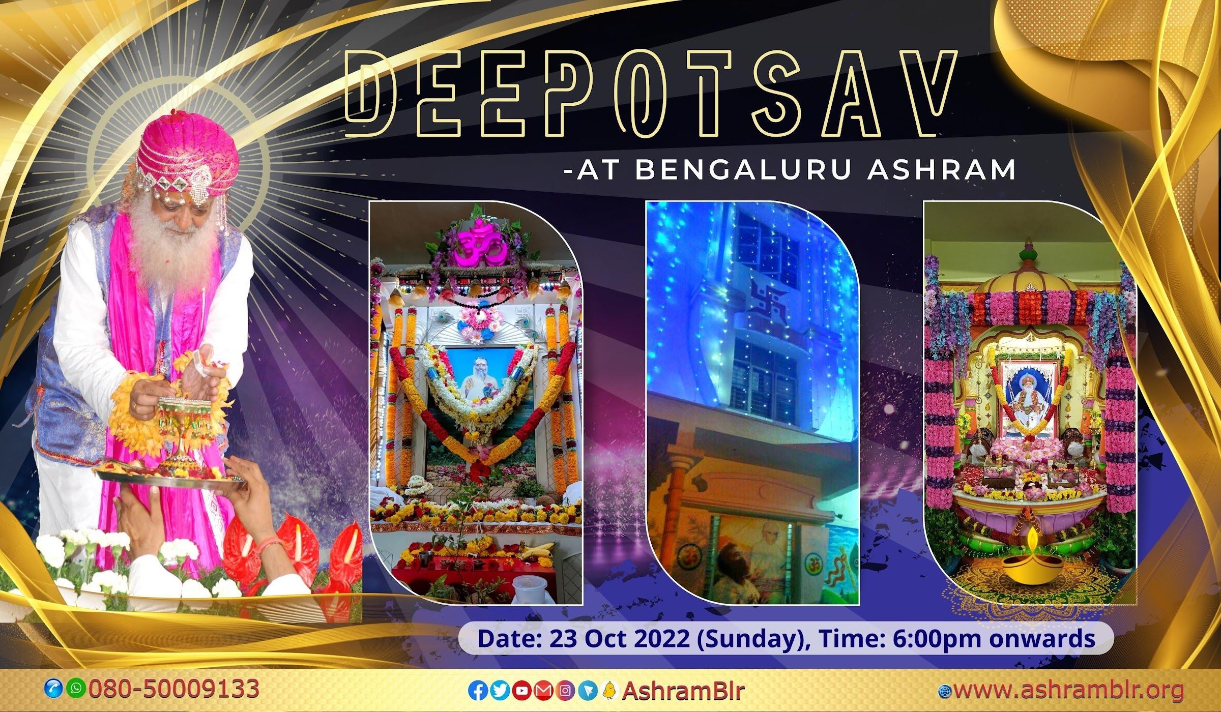 Deepotsav at Bengaluru Ashram.